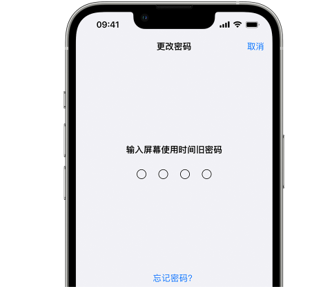 措美iPhone屏幕维修分享iPhone屏幕使用时间密码忘记了怎么办 