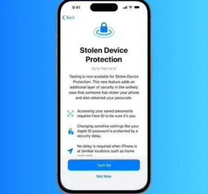 措美苹果授权维修店分享被盗设备保护功能开启方法 