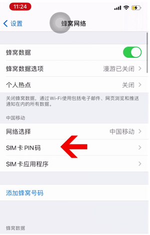 措美苹果14维修网分享如何给iPhone14的SIM卡设置密码 