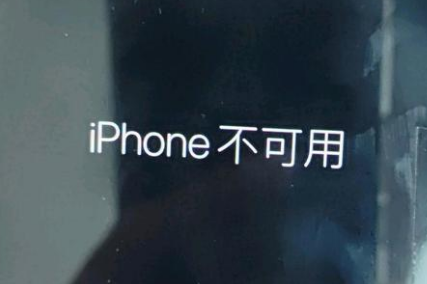 措美苹果服务网点分享锁屏界面显示“iPhone 不可用”如何解决 