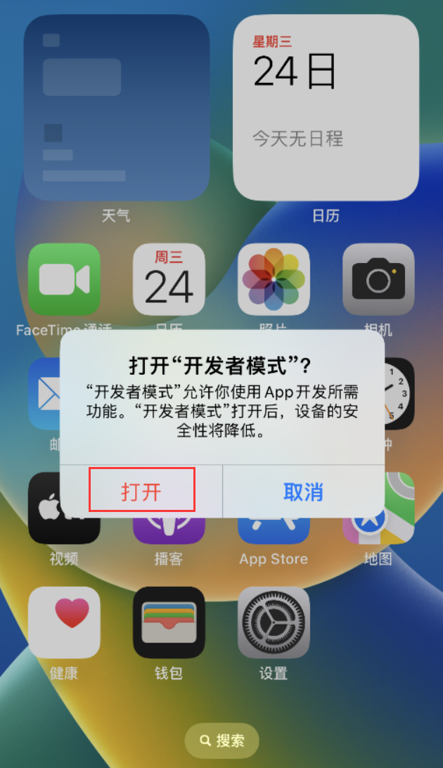 措美苹果手机维修分享如何打开开发者模式 