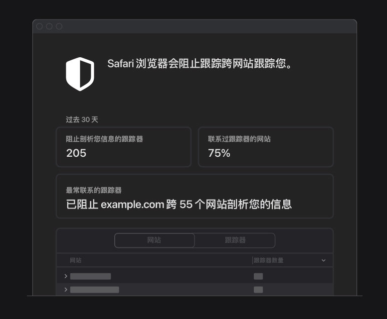 措美苹果手机维修分享如何在 Safari 浏览器中查看和打开隐私报告 